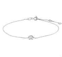 TFT Armband Witgoud Zirkonia 0,8 mm 16,5 - 18,5 cm - thumbnail