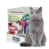 ANIMAL ISLAND Pate Beef - nat kattenvoer - 12x100g - thumbnail