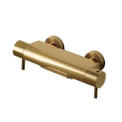 Hotbath Buddy thermostatische badmengkraan met cascade uitloop geborsteld messing B021BB