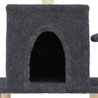 Kattenmeubel met sisal krabpalen 122 cm donkergrijs - thumbnail