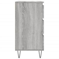 Dressoir 60x30x75 cm bewerkt hout grijs sonoma eikenkleurig - thumbnail
