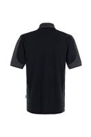 Hakro 839 Polo shirt Contrast MIKRALINAR® - Black/Anthracite - L - thumbnail