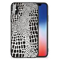 iPhone X | Xs Dierenprint Telefoonhoesje Slangenprint - thumbnail