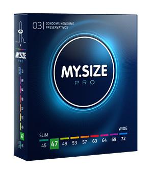 My Size - Natural Latex Condom 47 Width 3 St.