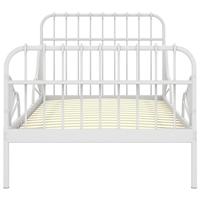 VidaXL Bedframe verlengbaar metaal wit 80x130/200 cm - thumbnail
