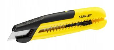 Stanley Handgereedschap Stanley afbreekmes 18mm ku. drukknop Stanley Handgereedschap Stanley afbreekmes 18mm ku. drukknop