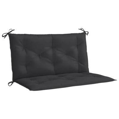 VidaXL Tuinbankkussen 100x(50+50)x7 cm oxford stof zwart