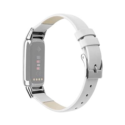 Fitbit Luxe - Leren bandje - Maat: Large - Wit Fitbit Luxe - Leren bandje - Maat: Large - Wit