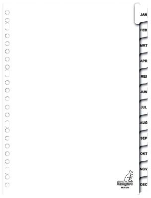 Tabbladen A4 23 rings Jan-Dec karton Tabbladen A4 23 rings Jan-Dec karton
