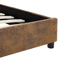 Bedframe kunstsude bruin 120x200 cm - thumbnail