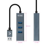 USB-HUB 4 Poorten NANOCABLE 10.16.4402 USB 3.0 - thumbnail