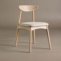 Nohr Eetkamerstoel 'Keneta' Eiken, kleur Beige/Whitewash - thumbnail