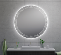 Badkamerspiegel Wiesbaden Deco Rond met LED Verlichting Condensvrij 120 cm - thumbnail