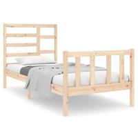 Bedframe massief hout 75x190 cm - thumbnail