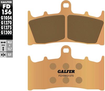 GALFER remblokken "fd156" brake pad fd156 g1370 sintered metal