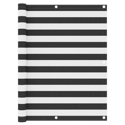 Balkonscherm 120x300 cm oxford stof antraciet en wit Balkonscherm 120x300 cm oxford stof antraciet en wit