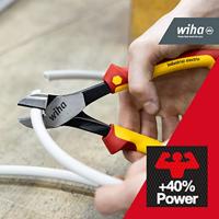 Wiha Krachtzijkniptang Industrial electric met DynamicJoint® met in- en uitschakelbare openingsveer | 200 mm | In blister - 41330 - 41330 - thumbnail