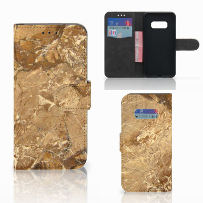 Samsung Galaxy S10e Bookcase Marmer Creme Samsung Galaxy S10e Bookcase Marmer Creme