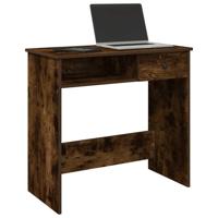 Bureau 80x40x75 cm bewerkt hout gerookt eikenkleurig - thumbnail