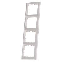 Berker S1 afdekraam 4 voudig creme glanzend - thumbnail