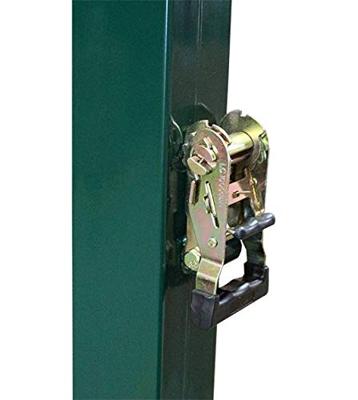 SET METALLIC VOLLEYBALL POLES, FIXED, 80X80MM SQUARE