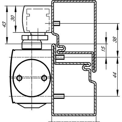 Geze glijarm - voor TS3000 en/of TS5000 - 068221/69650