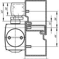 Geze glijarm - voor TS3000 en/of TS5000 - 068221/69650 - thumbnail