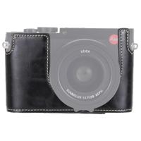 1/4 inch draad PU leder Camera Half Case Base voor Leica Q (Typ 116)(Black) - thumbnail