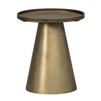Bijzettafel Axel - goudkleurig metaal - 40x45x45 cm - Leen Bakker - thumbnail