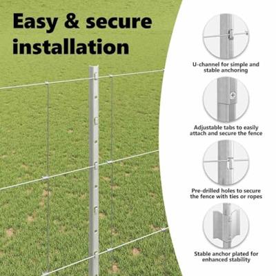 VidaXL Hek met paal zilver 1,5 x 25 m staal