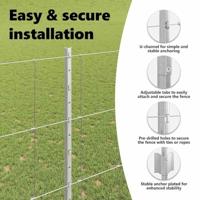 VidaXL Hek met paal zilver 1,5 x 25 m staal - thumbnail