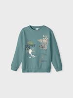 Name it winter sweater jongens - turquoise - NkmPbambo - thumbnail