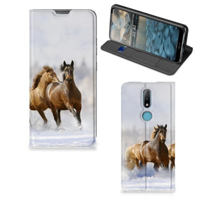 Nokia 2.4 | Hoesje maken | Paarden