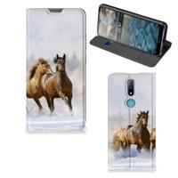 Nokia 2.4 | Hoesje maken | Paarden - thumbnail