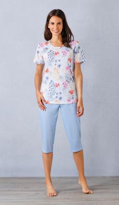 Hajo dames pyjama watercolor flowers