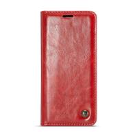 CaseMe-003 voor Galaxy S9 PU + PC Business Style Crazy Horse textuur horizontaal flip lederen draagtas met houder & kaartsleuven & Wallet(Red) - thumbnail