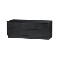 WOOOD TV-meubel 'Finca' Mat zwart, 100cm - thumbnail