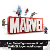 LEGO Marvel Super Heroes 76313 MARVEL logo en minifiguren - thumbnail