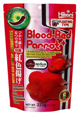 Visvoer Hik blood-red parrot mini 333 gram Hikari - Hikari