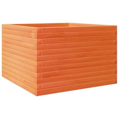 VidaXL Plantenbak 70x70x45,5 cm massief grenenhout wasbruin VidaXL Plantenbak 70x70x45,5 cm massief grenenhout wasbruin