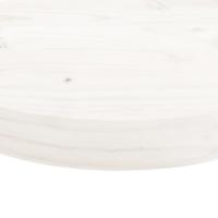 Tafelblad rond 90x3 cm massief grenenhout wit - thumbnail