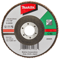 Makita Accessoires Lamellenschuurschijf 125mm C40 - D-28086 - D-28086 - thumbnail