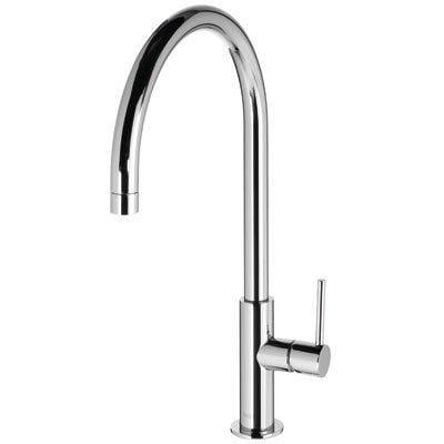 Keukenmengkraan Tres Study Exclusive 1-Hendel Uitloop Gebogen 26 cm Rond Chroom