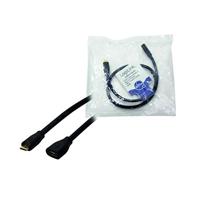 LogiLink CU0120 USB-kabel USB 2.0 USB-micro-B stekker, USB-micro-B bus 0.50 m Zwart - thumbnail