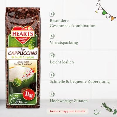 Hearts cappuccino irish (10x 1000gr)