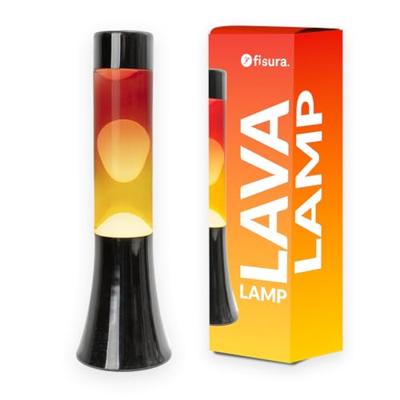 Mini lavalamp rood en geel