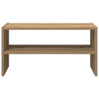 Schoenenrek stapelbaar 60x30x30,5 cm artisanaal eikenkleurig - thumbnail