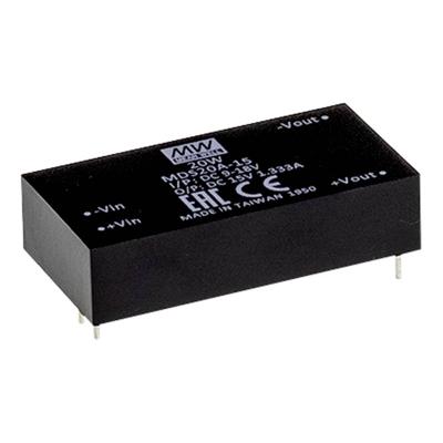 MEAN WELL MDS20B-15 DC/DC-converter 24 V 15 V 1.333 A 20 W Aantal uitgangen: 1 x Inhoud 1 stuk(s)