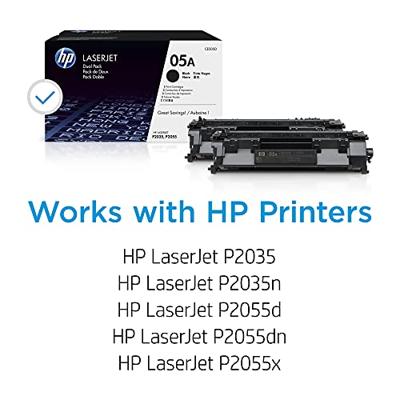 HP toner 05A, 2 300 pagina's, OEM CE505D, zwart, duopack