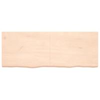 VidaXL Wastafelblad 160x60x(2-6) cm onbehandeld massief hout - thumbnail